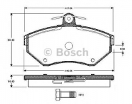 Комплект тормозных колодок BOSCH 0 986 TB2 039