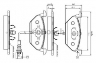 Комплект тормозных колодок BOSCH 0 986 TB2 041