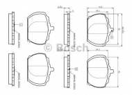 Комплект тормозных колодок BOSCH 0 986 TB2 061