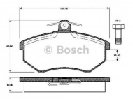 Комплект тормозных колодок BOSCH 0 986 TB2 070