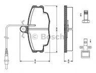 Комплект тормозных колодок BOSCH 0 986 TB2 076