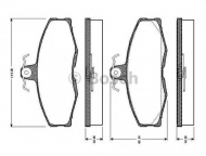Комплект тормозных колодок BOSCH 0 986 TB2 081