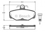 Комплект тормозных колодок BOSCH 0 986 TB2 104