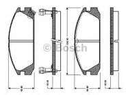 Комплект тормозных колодок BOSCH 0 986 TB2 117