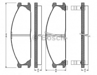 Комплект тормозных колодок BOSCH 0 986 TB2 123
