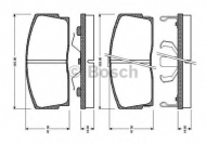Комплект тормозных колодок BOSCH 0 986 TB2 132