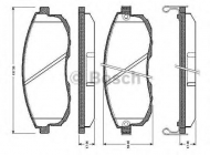 Комплект тормозных колодок BOSCH 0 986 TB2 161
