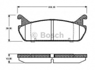 Комплект тормозных колодок BOSCH 0 986 TB2 183