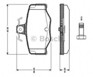 Комплект тормозных колодок BOSCH 0 986 TB2 191