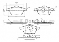 Комплект тормозных колодок BOSCH 0 986 TB2 212