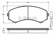 Комплект тормозных колодок BOSCH 0 986 TB2 218