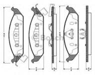 Комплект тормозных колодок BOSCH 0 986 TB2 272