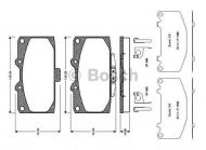 Комплект тормозных колодок BOSCH 0 986 TB2 294