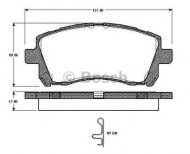 Комплект тормозных колодок BOSCH 0 986 TB2 327