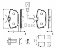Комплект тормозных колодок BOSCH 0 986 TB2 376