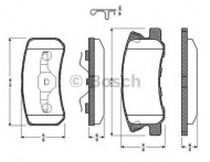Комплект тормозных колодок BOSCH 0 986 TB2 385
