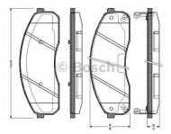 Комплект тормозных колодок BOSCH 0 986 TB2 394