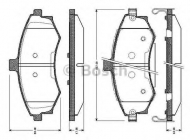 Комплект тормозных колодок BOSCH 0 986 TB2 423