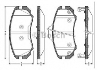 Комплект тормозных колодок BOSCH 0 986 TB2 429