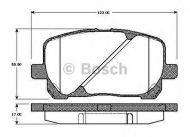 Комплект тормозных колодок BOSCH 0 986 TB2 430