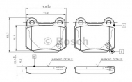 Комплект тормозных колодок BOSCH 0 986 TB2 476