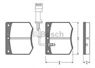 Комплект тормозных колодок BOSCH 0 986 TB2 492
