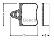 Комплект тормозных колодок BOSCH 0 986 TB2 496