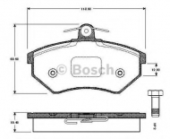 Комплект тормозных колодок BOSCH 0 986 TB2 505
