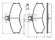 Комплект тормозных колодок BOSCH 0 986 TB2 514