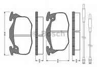 Комплект тормозных колодок BOSCH 0 986 TB2 550