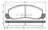 Комплект тормозных колодок BOSCH 0 986 TB2 554
