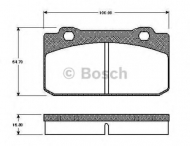 Комплект тормозных колодок BOSCH 0 986 TB2 558