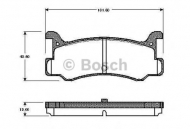 Комплект тормозных колодок BOSCH 0 986 TB2 563