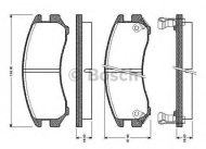 Комплект тормозных колодок BOSCH 0 986 TB2 566