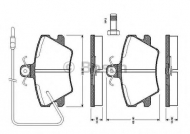Комплект тормозных колодок BOSCH 0 986 TB2 579