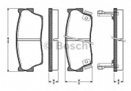 Комплект тормозных колодок BOSCH 0 986 TB2 614