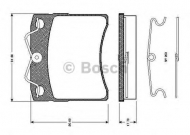 Комплект тормозных колодок BOSCH 0 986 TB2 669