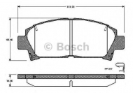 Комплект тормозных колодок BOSCH 0 986 TB2 690