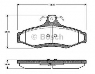 Комплект тормозных колодок BOSCH 0 986 TB2 762