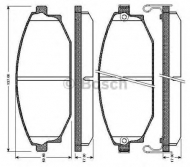 Комплект тормозных колодок BOSCH 0 986 TB2 800