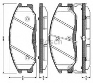 Комплект тормозных колодок BOSCH 0 986 TB2 815