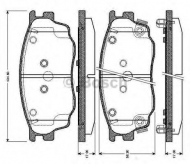 Комплект тормозных колодок BOSCH 0 986 TB2 822