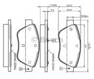 Комплект тормозных колодок BOSCH 0 986 TB2 835