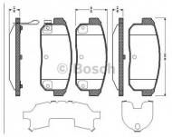 Комплект тормозных колодок BOSCH 0 986 TB2 842