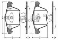 Комплект тормозных колодок BOSCH 0 986 TB2 862