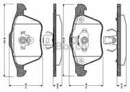 Комплект тормозных колодок BOSCH 0 986 TB2 875
