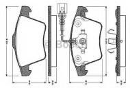 Комплект тормозных колодок BOSCH 0 986 TB2 922