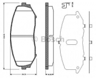Комплект тормозных колодок BOSCH 0 986 TB2 941