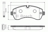 Комплект тормозных колодок BOSCH 0 986 TB2 946