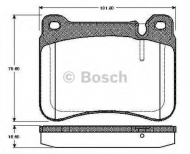 Комплект тормозных колодок BOSCH 0 986 TB2 972